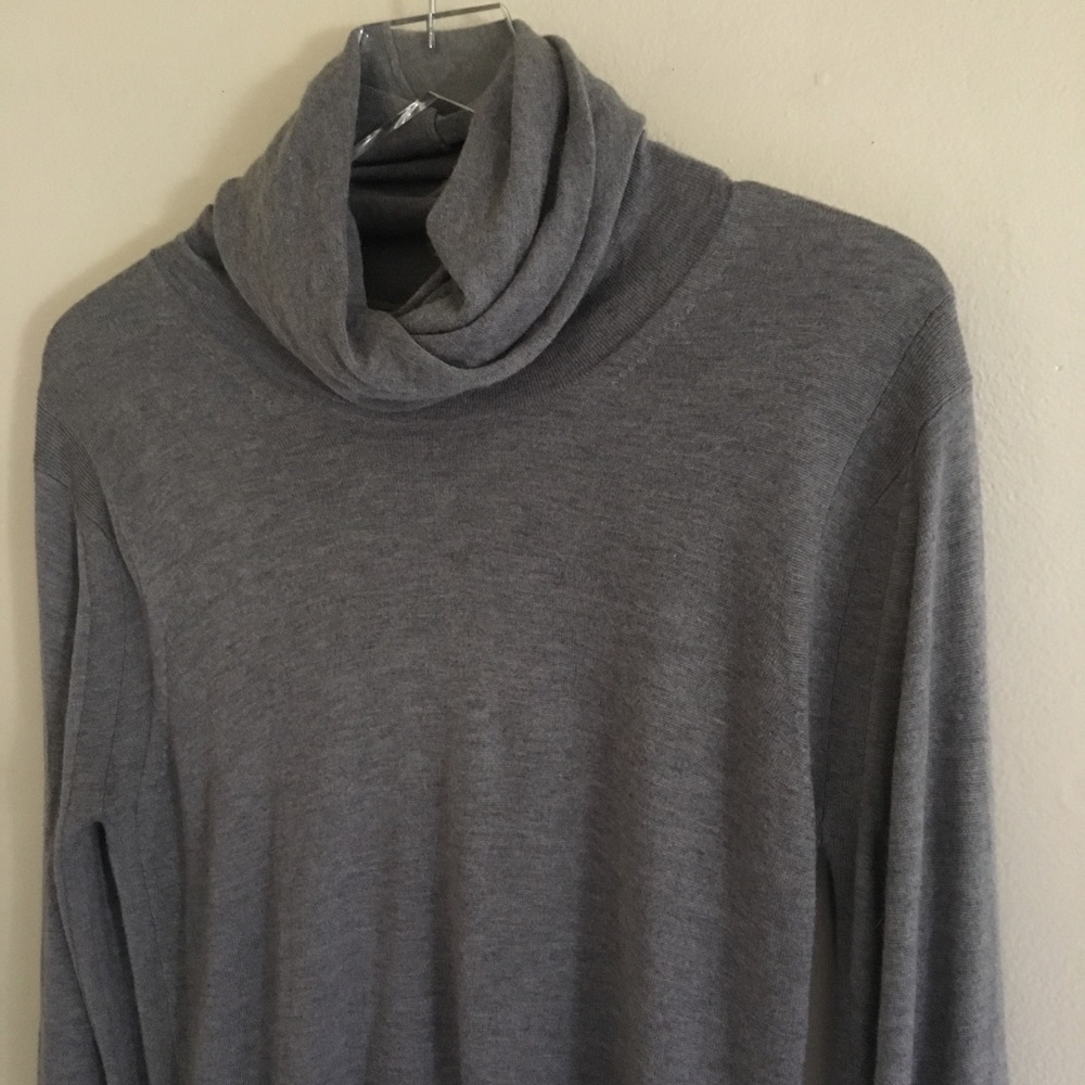 All Saints Spitalfields Grey Turtle Neck Sweater S - Picture 4 of 6
